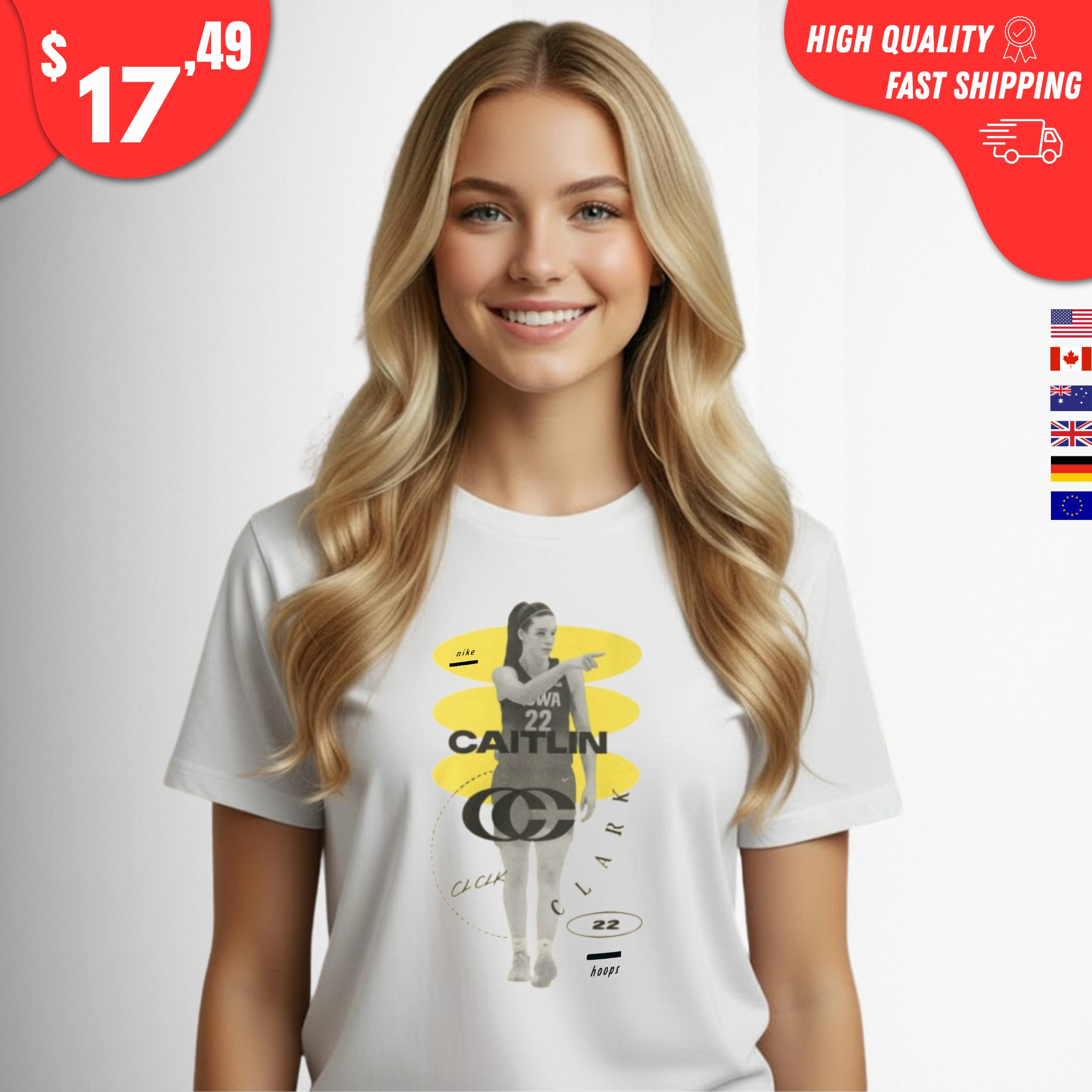 Caitlin Clark Hoops Shirt