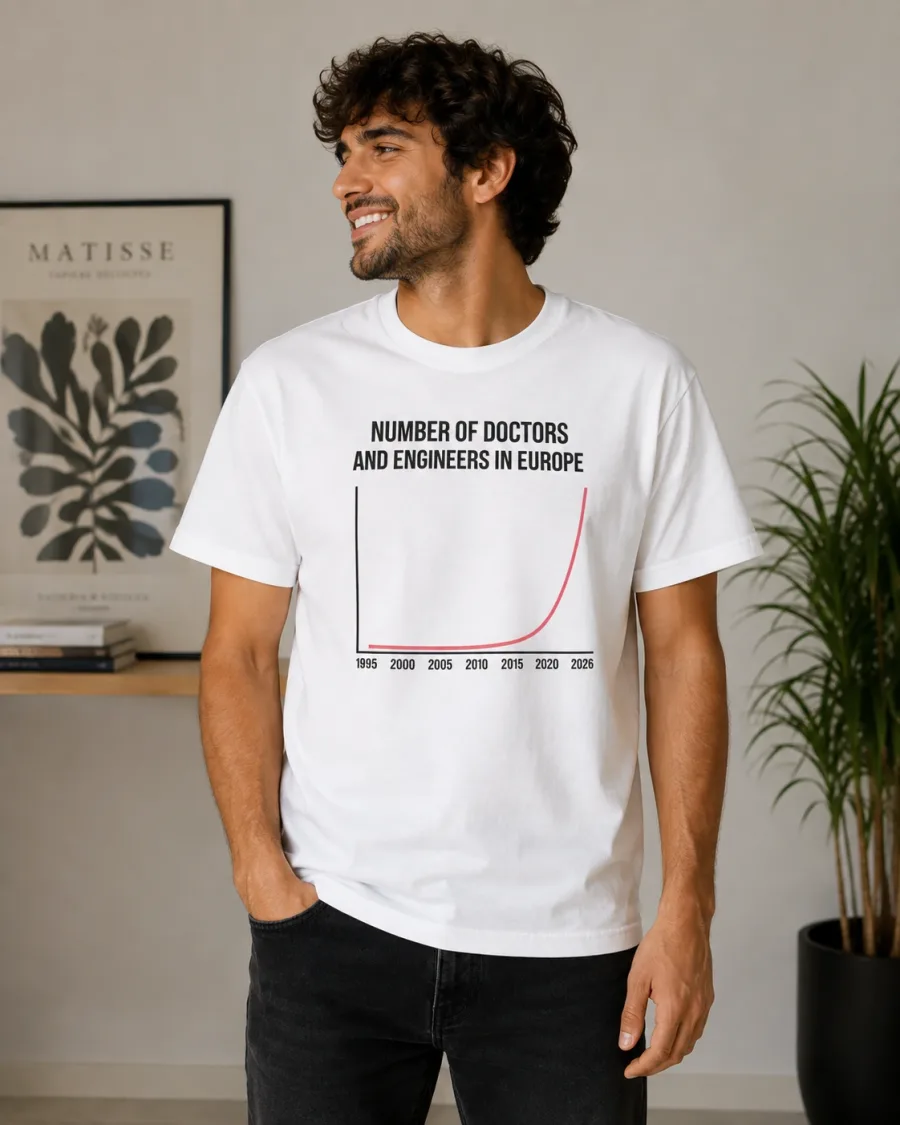Number of Doctors and Engineers in Europe Shirt