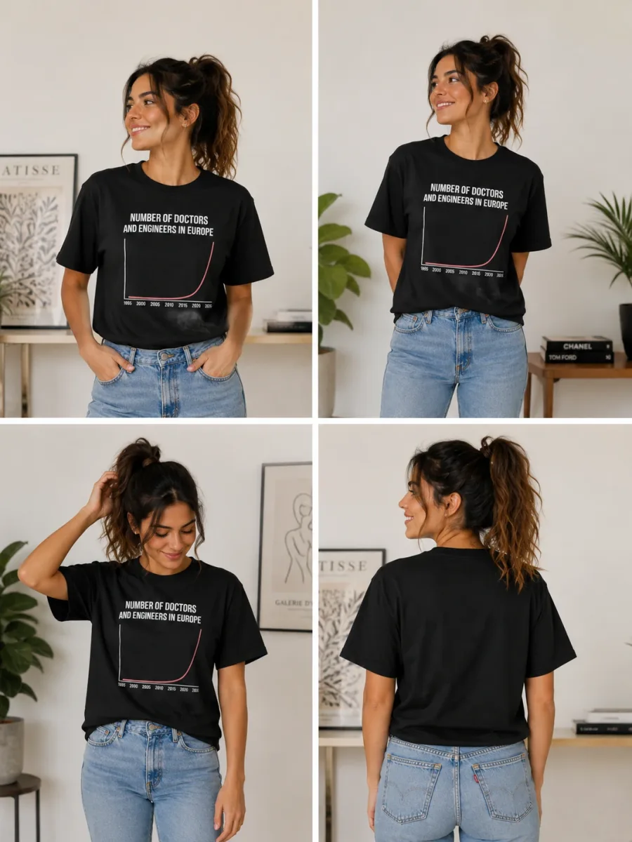 Number of Doctors and Engineers in Europe Shirt