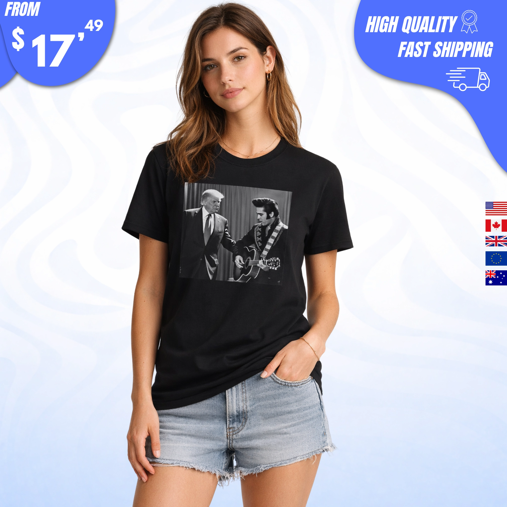 Trump Visiting Graceland Elvis Presley Shirt