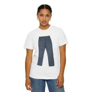Jeans on shirt
