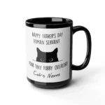 cat dad human servant your tiny furry overlord mug