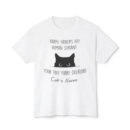 cat dad human servant your tiny furry overlord shirt