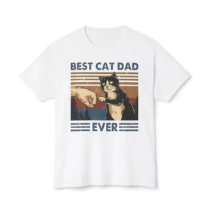 Cat Dad Vintage Cat Fist Bump Shirt