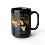 Cat Dad Vintage Cat Fist Bump mug