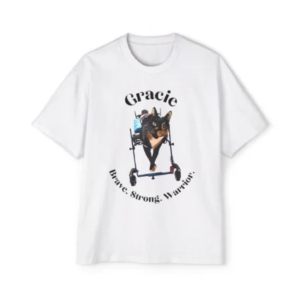 Gracie Cat Brave Strong Warrior Premium Shirt