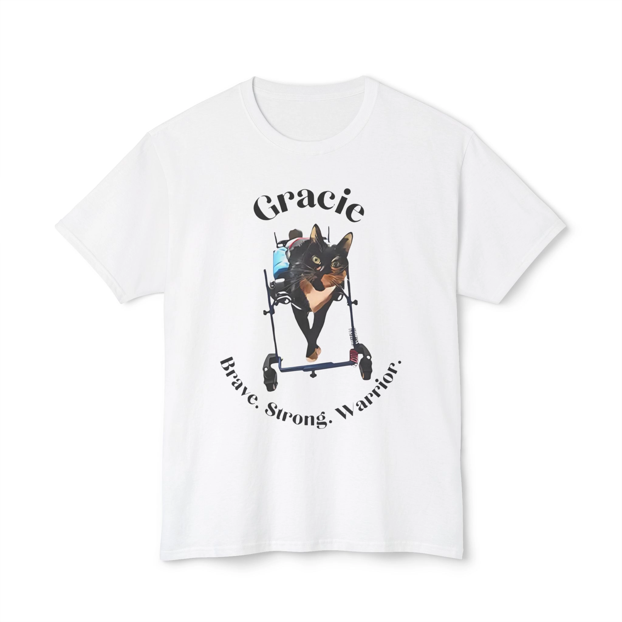 Gracie-cat-brave-strong-warrior-Shirt Gracie Cat Brave Strong Warrior Shirt