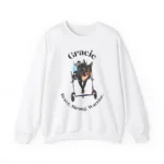 Gracie Cat Brave Strong Warrior Sweatshirt