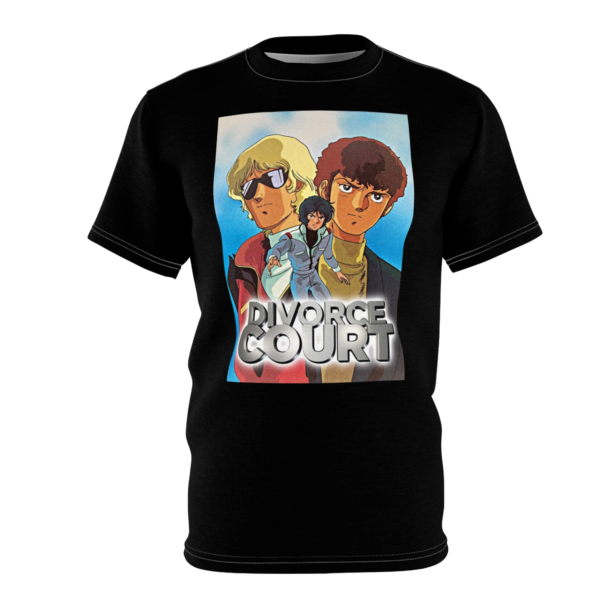 Zeta-Gundam-Quattro-Amuro-Kamille-Divorce-Shirt Zeta Gundam Quattro Amuro Kamille Divorce Shirt