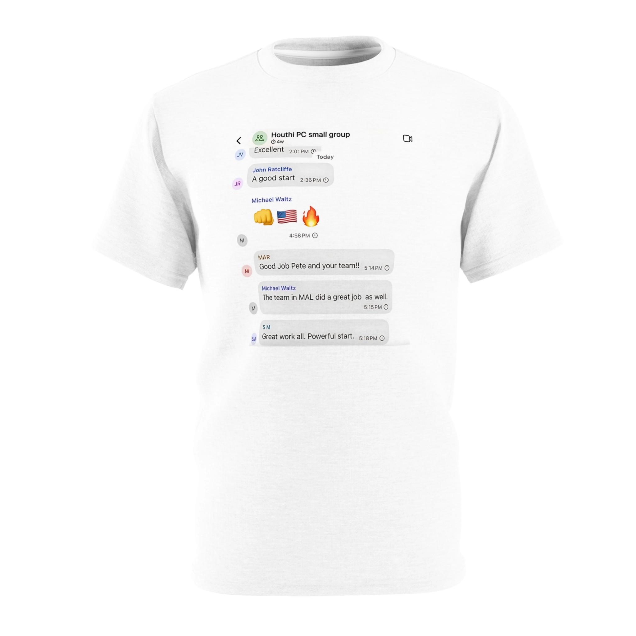 houthi-pc-small-group-chat-text-shirt Houthi PC Small Group Chat Text Shirt