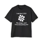 I am her CEO, She Shops, and I Carry Everything Out Premium Shirt