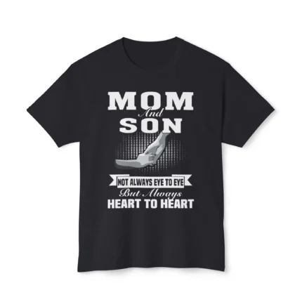 Mom And Son Not Always Eye To Eye But Always Heart To Heart Shirt