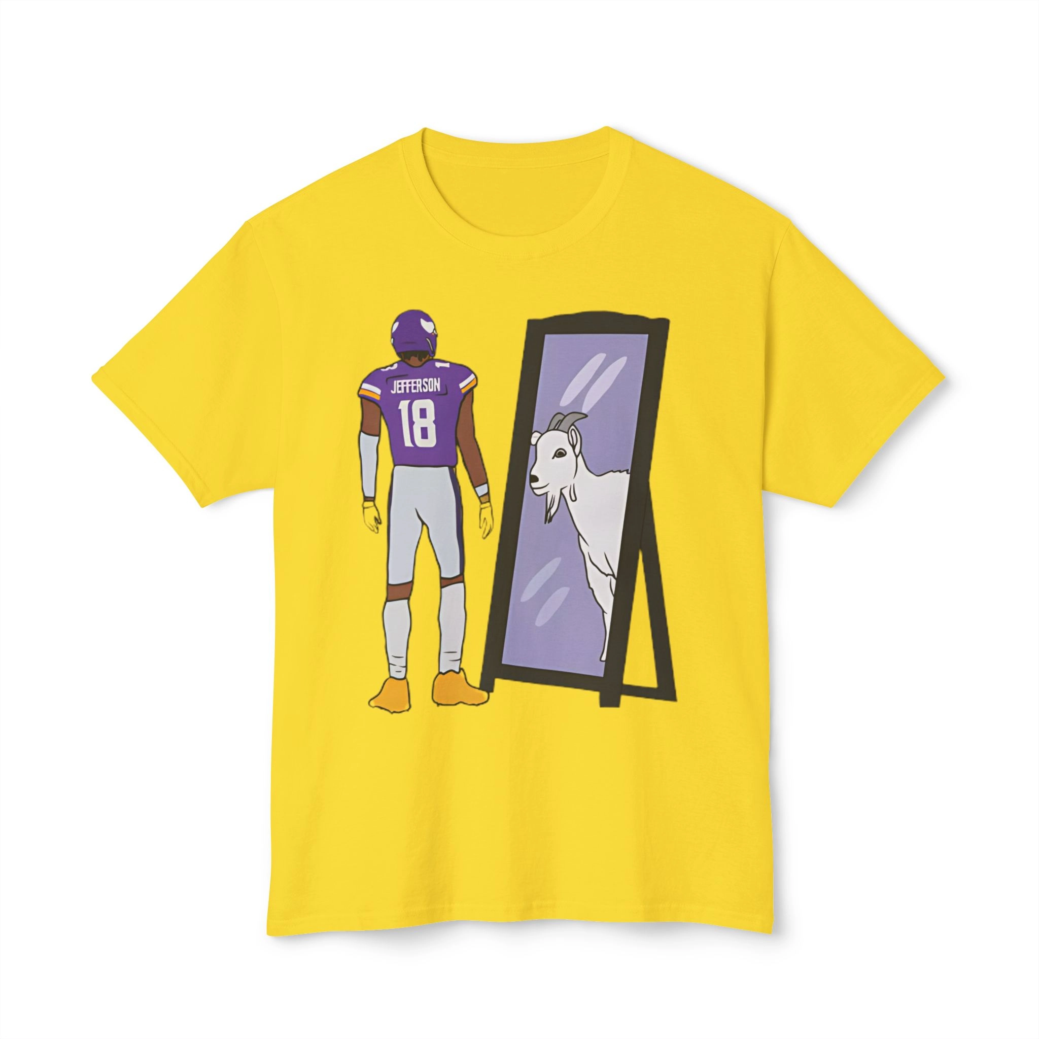justin-jefferson-mirror-goat-shirt Justin Jefferson Mirror GOAT Shirt