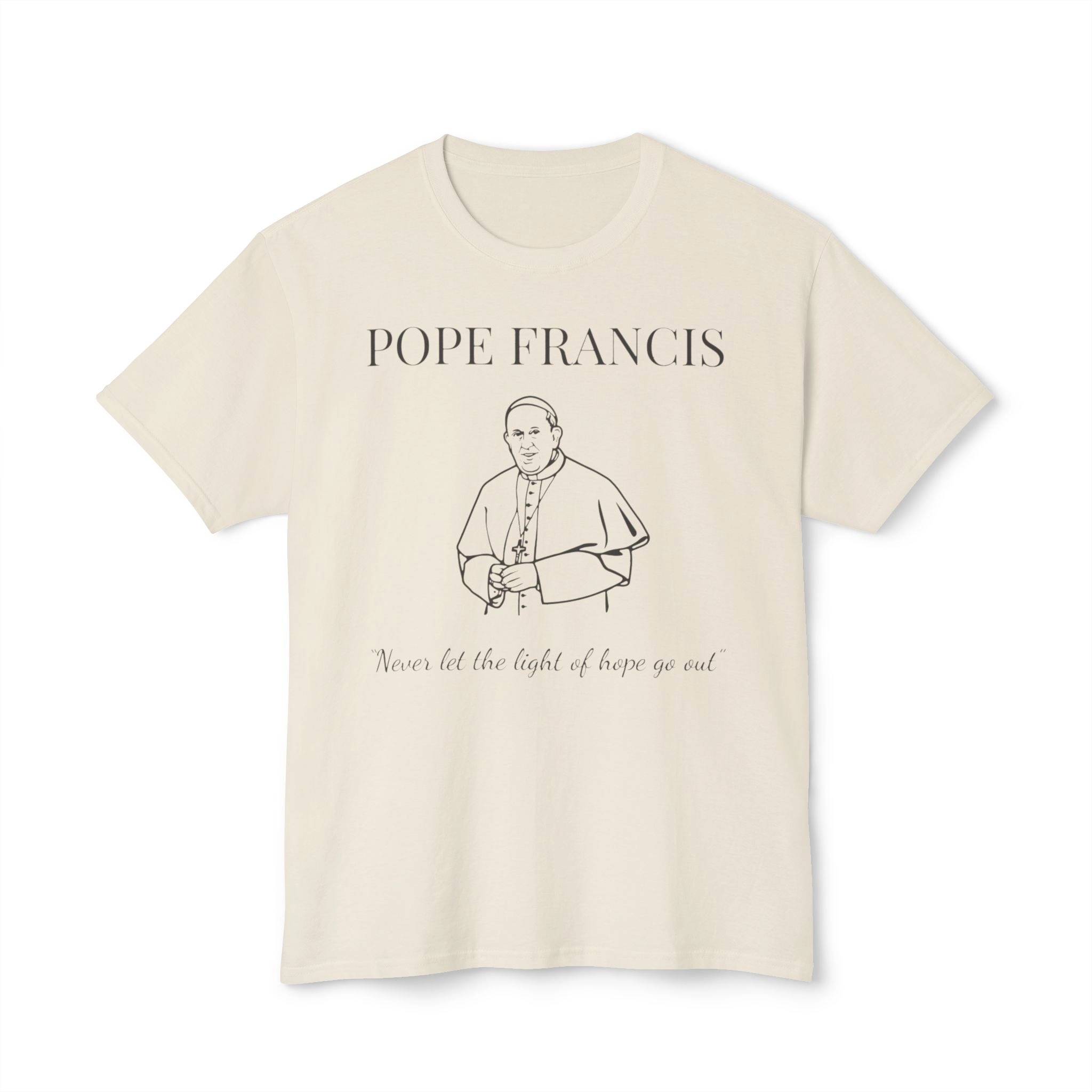 pope-francis-never-let-the-light-of-hope-go-out-shirt Pope Francis Never Let The Light of Hope Go Out Shirt