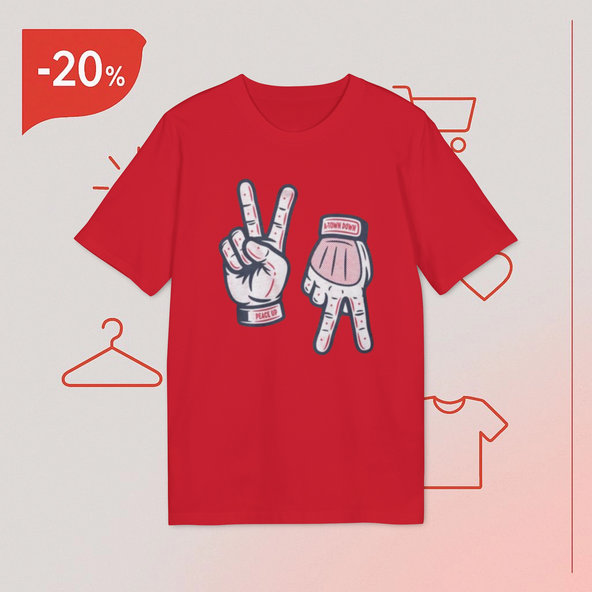 Bryce-Harper-Peace-Up-A-Town-Down-Shirt Bryce Harper Peace Up A-Town Down Shirt