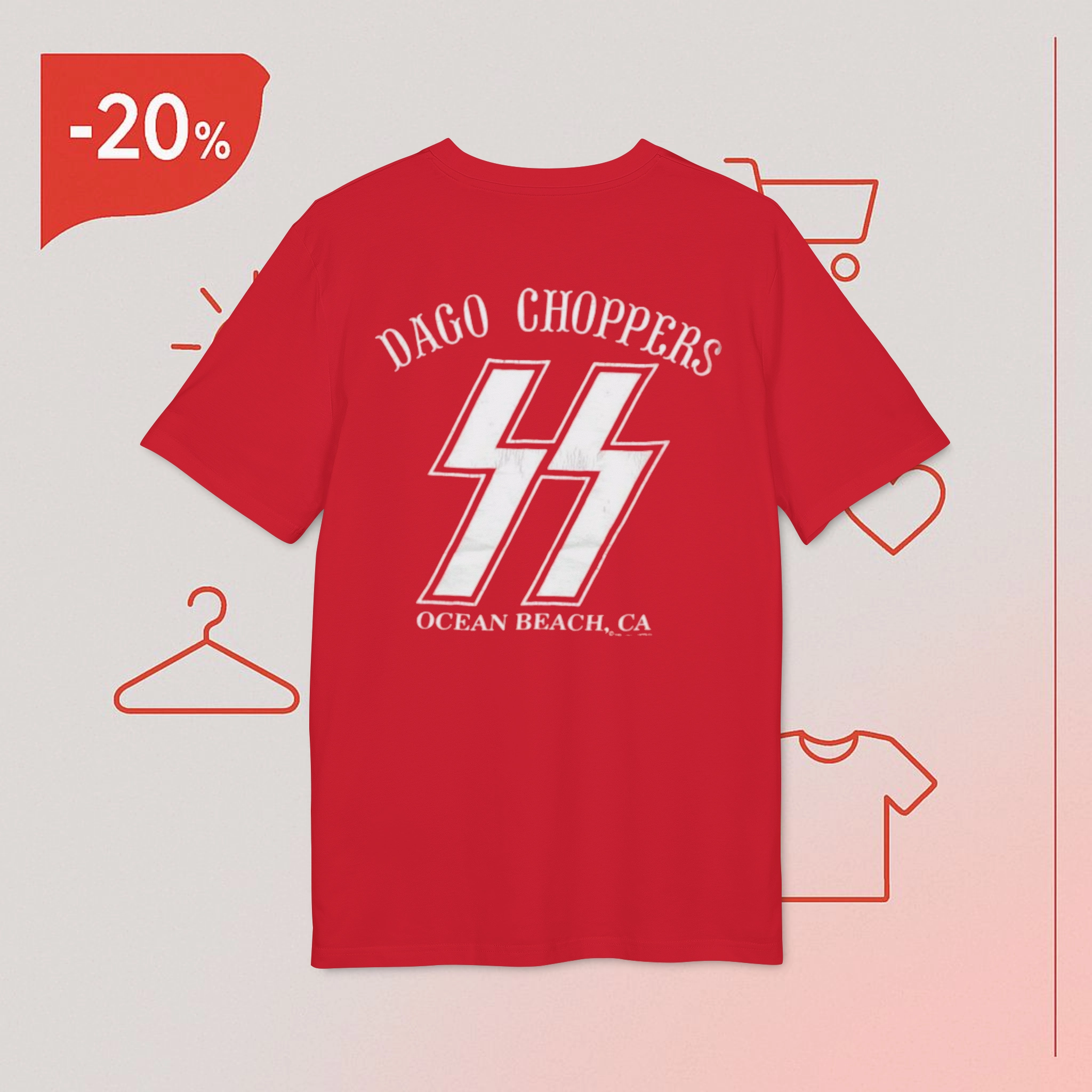 Nazi-Dago-Choppers-Ocean-Beach-Ca-Shirt Nazi Dago Choppers Ocean Beach Ca Shirt