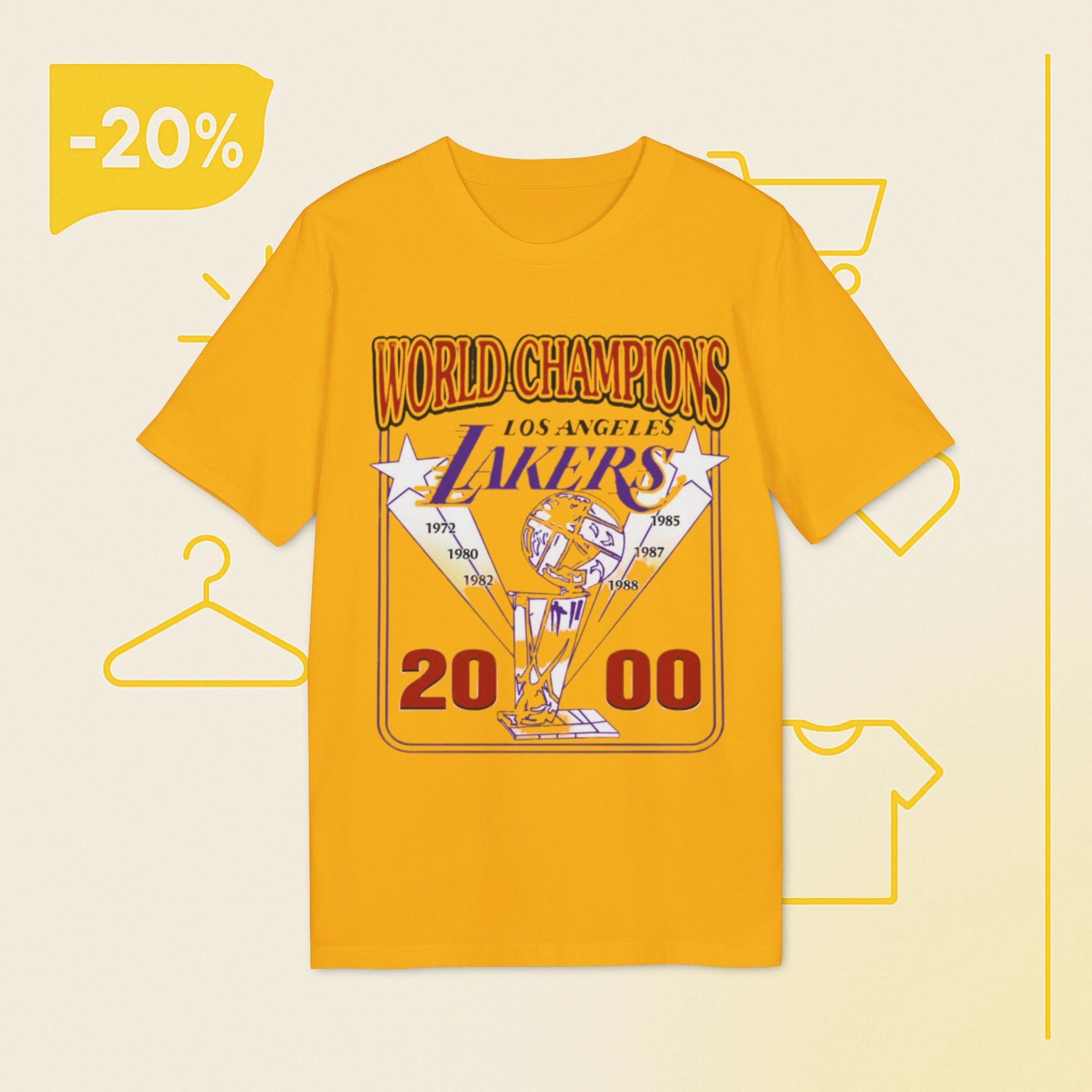 Pedro-Pascal-Wear-World-Champions-Los-Angeles-Lakers-2000-Shirt Pedro Pascal Wear World Champions Los Angeles Lakers 2000 Shirt
