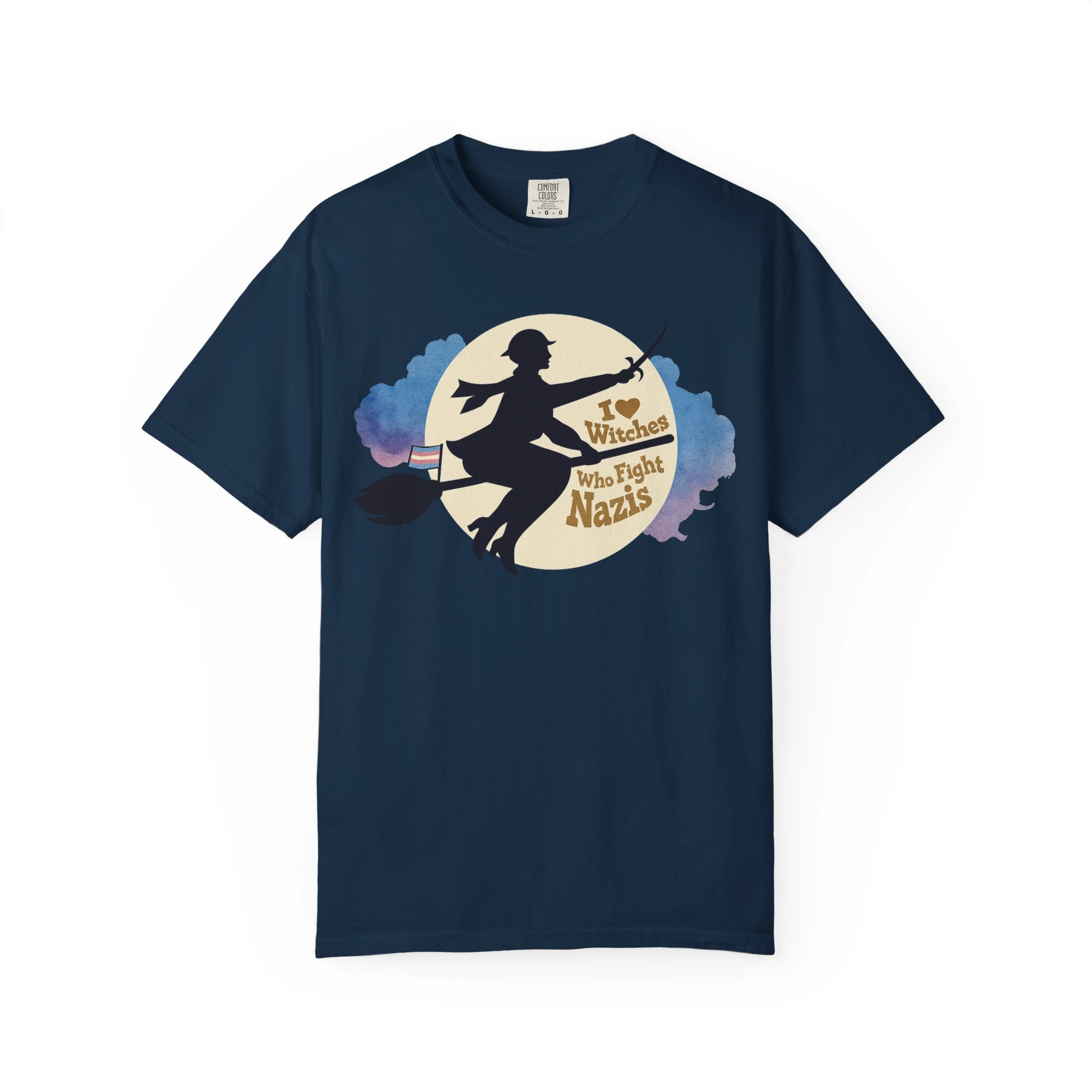 I-Love-Witches-Who -Fight Nazis-Pride-Shirt I Love Witches Who Fight Nazis Pride Shirt