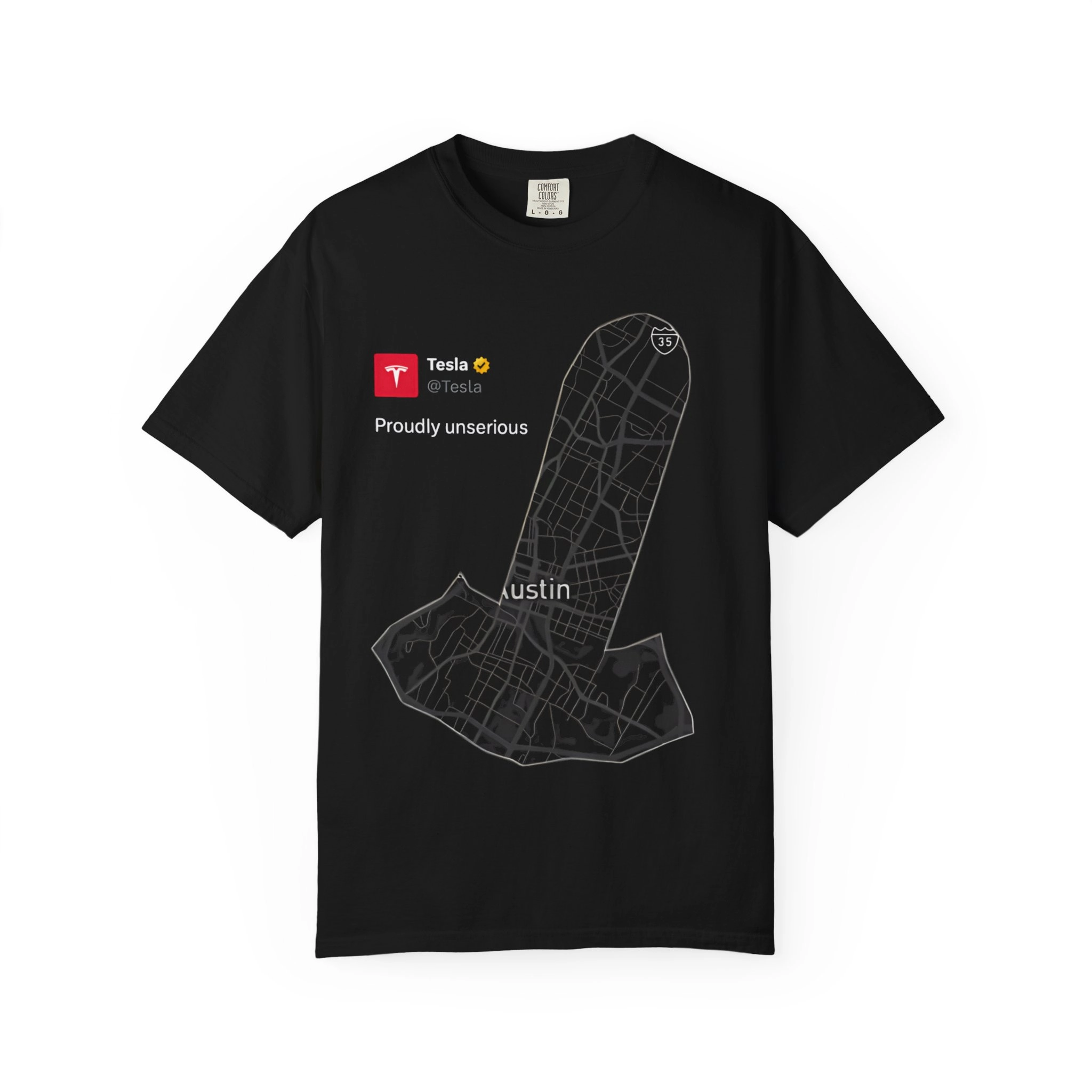 Tesla-Proudly-Unserious-Shirt Tesla Proudly Unserious Shirt