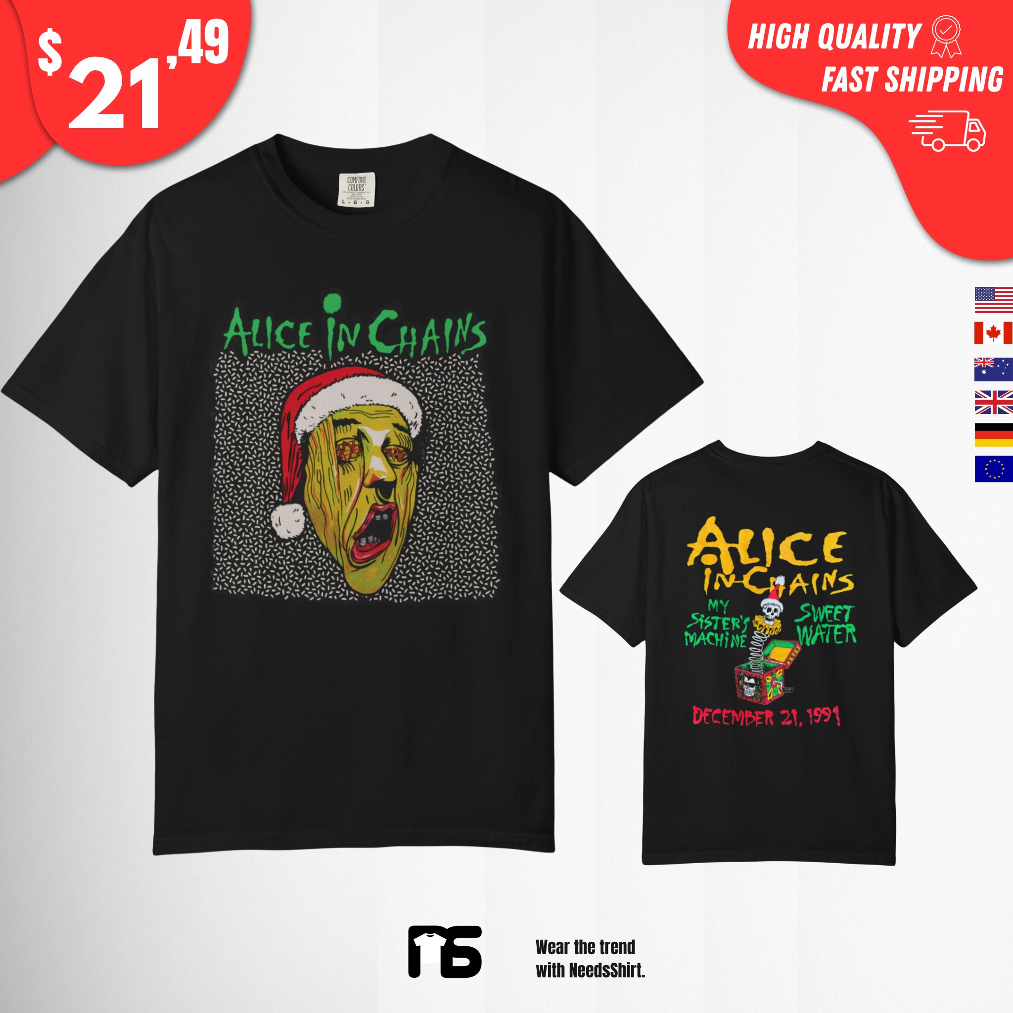 Alice-in-Chains-Christmas-1991-Shirt Alice in Chains Christmas 1991 Shirt