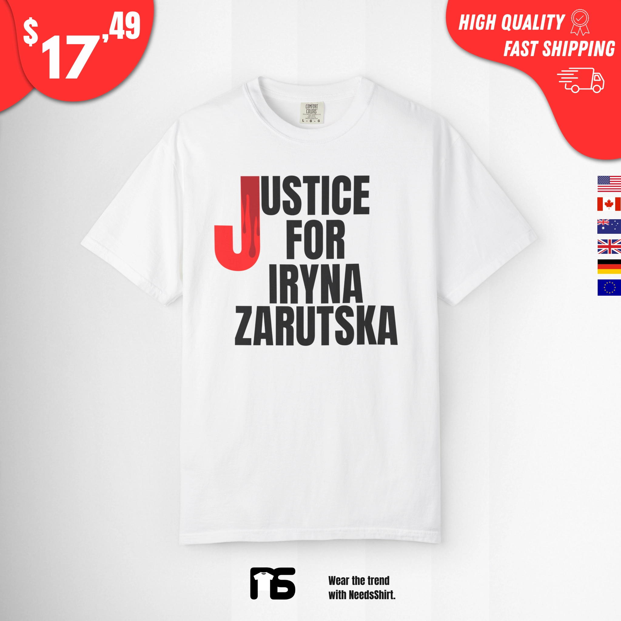 Justice-For-Iryna-Zarutska-t-shirt Justice For Iryna Zarutska t Shirt