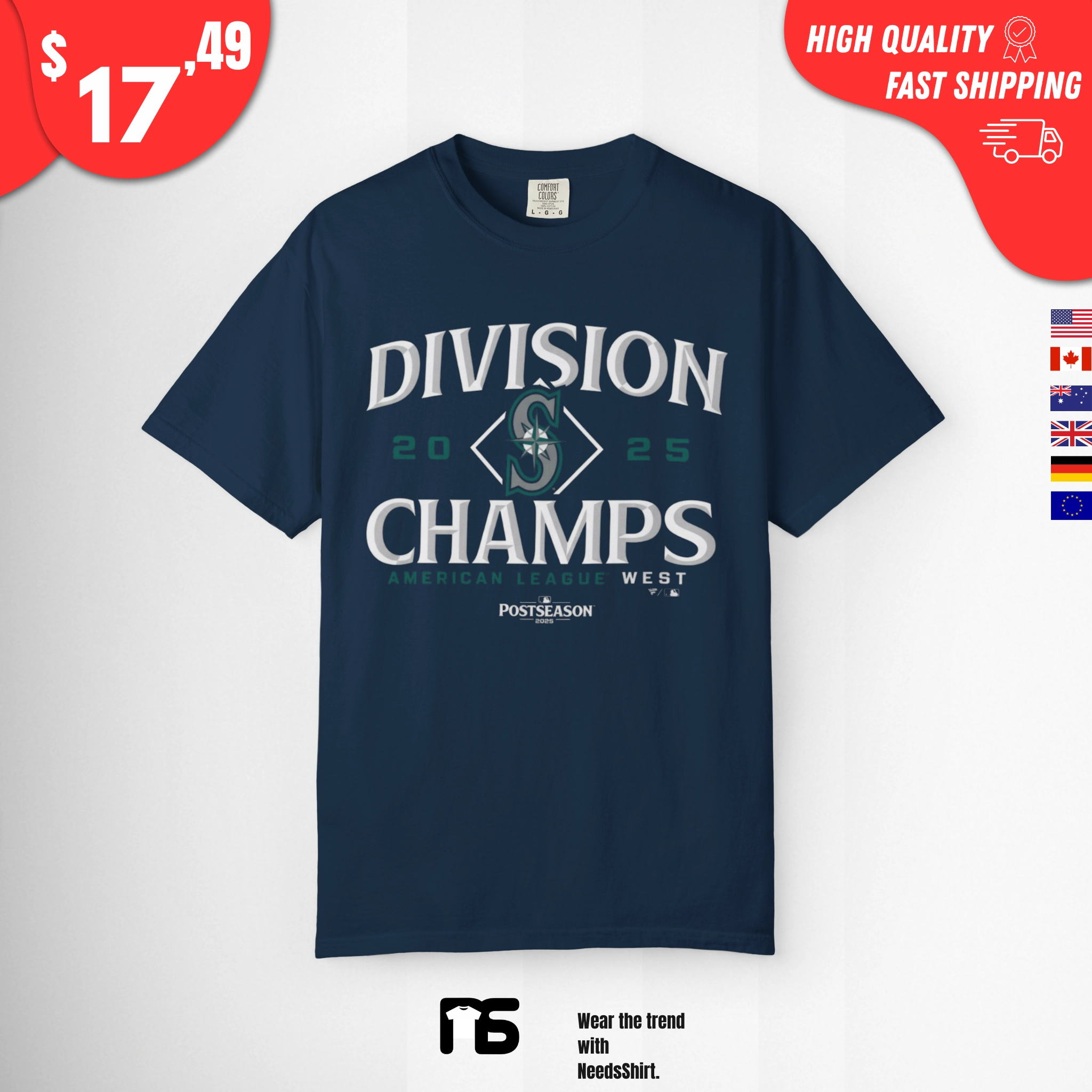 Mariners-Division-Champs-2025-Shirt Mariners Division Champs 2025 Shirt