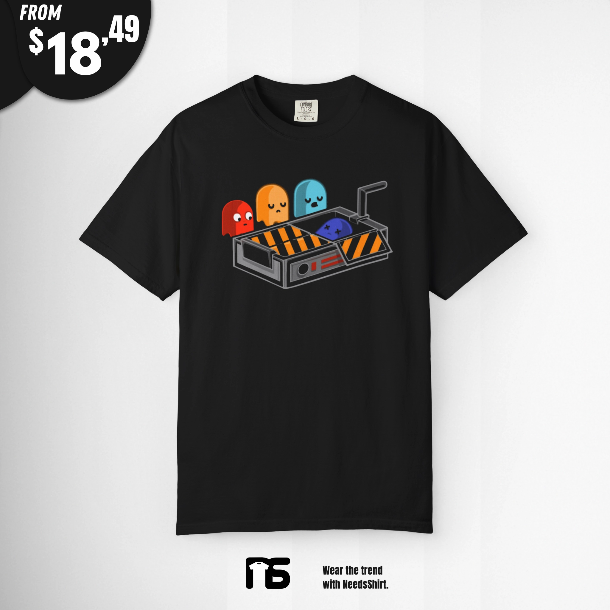 Pac-Man-Ghost-Busted-shirt Pac Man Ghost Busted shirt