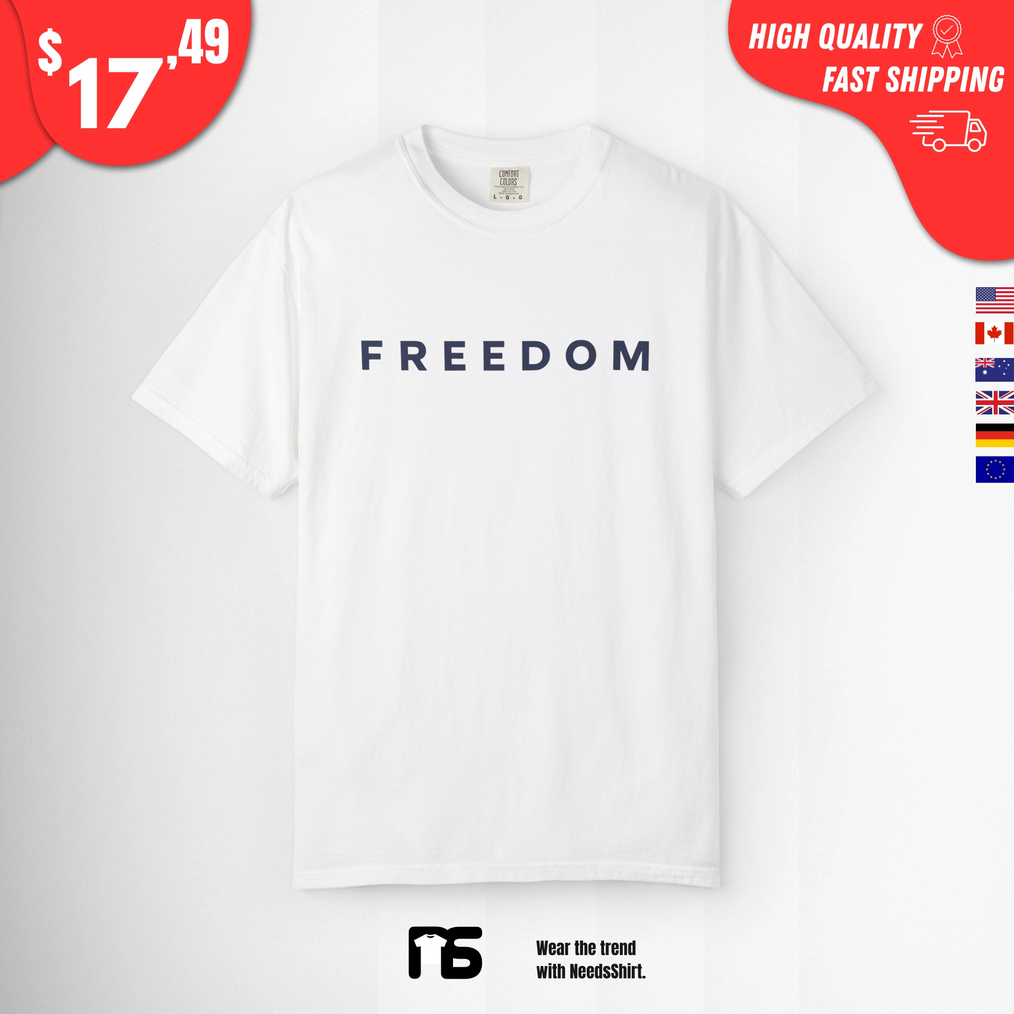Freedom-Shirt-Charlie-Kirk-Wore Freedom Shirt Charlie Kirk Wore