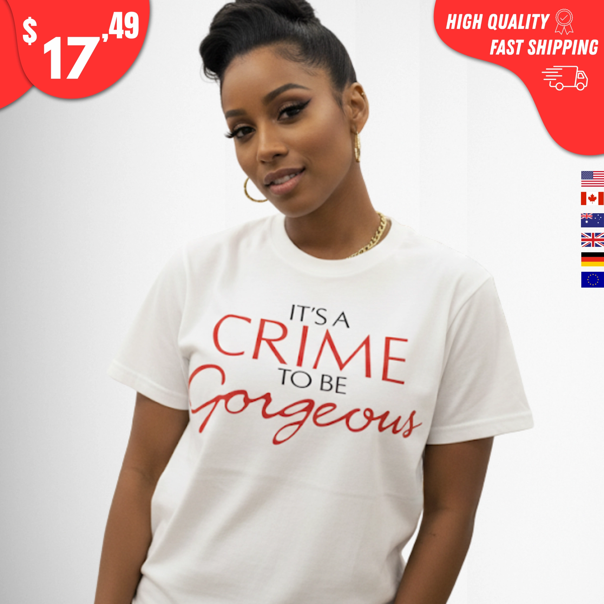 its-a-crime-to-be-gorgeous-shirt It's a Crime to Be Gorgeous shirt