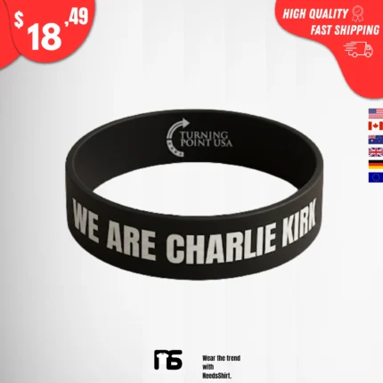 TPUSA We Are Charlie Kirk Wristbands