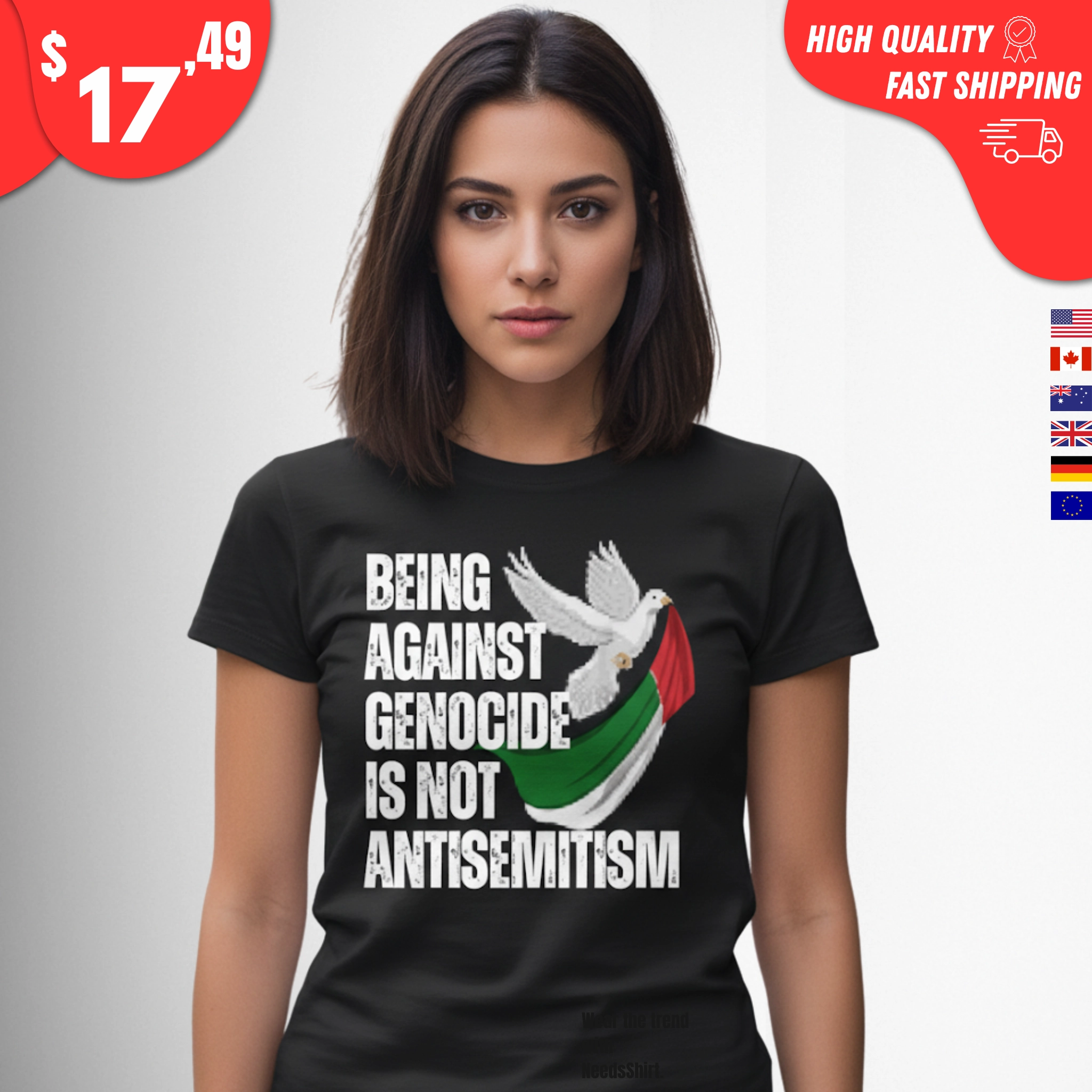 being-against-genocide-is-not-antisemitism-shirt Being Against Genocide Is Not Antisemitism Shirt