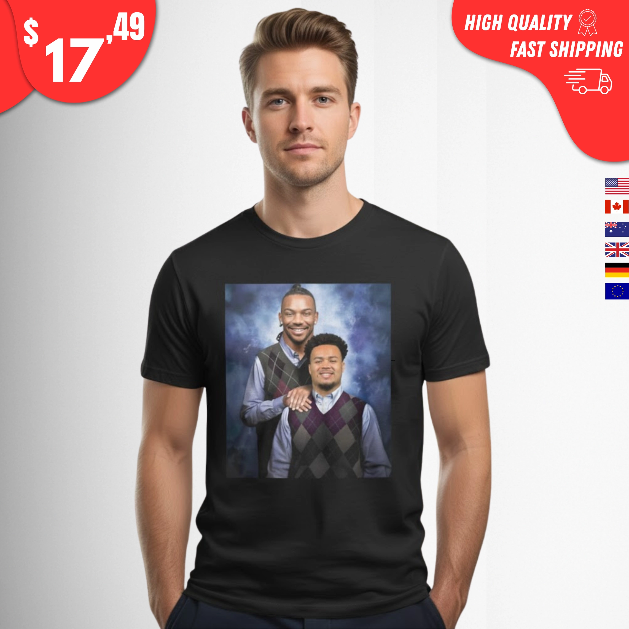 bijan-robinson-&-tyler-allgeier-step-brother-shirt Bijan Robinson & Tyler Allgeier Step Brother Shirt