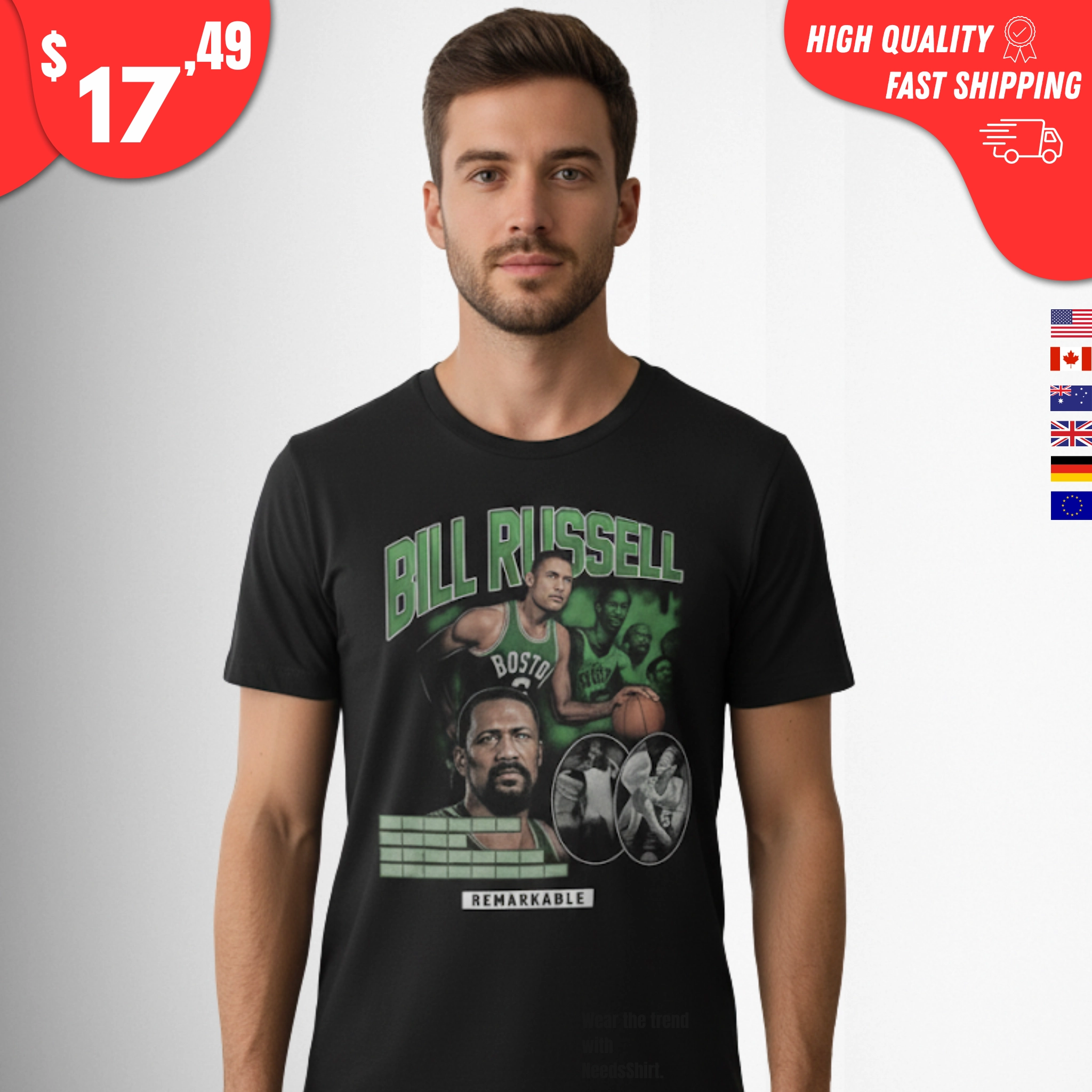 bill-russell-remarkable-shirt Bill Russell Remarkable Shirt