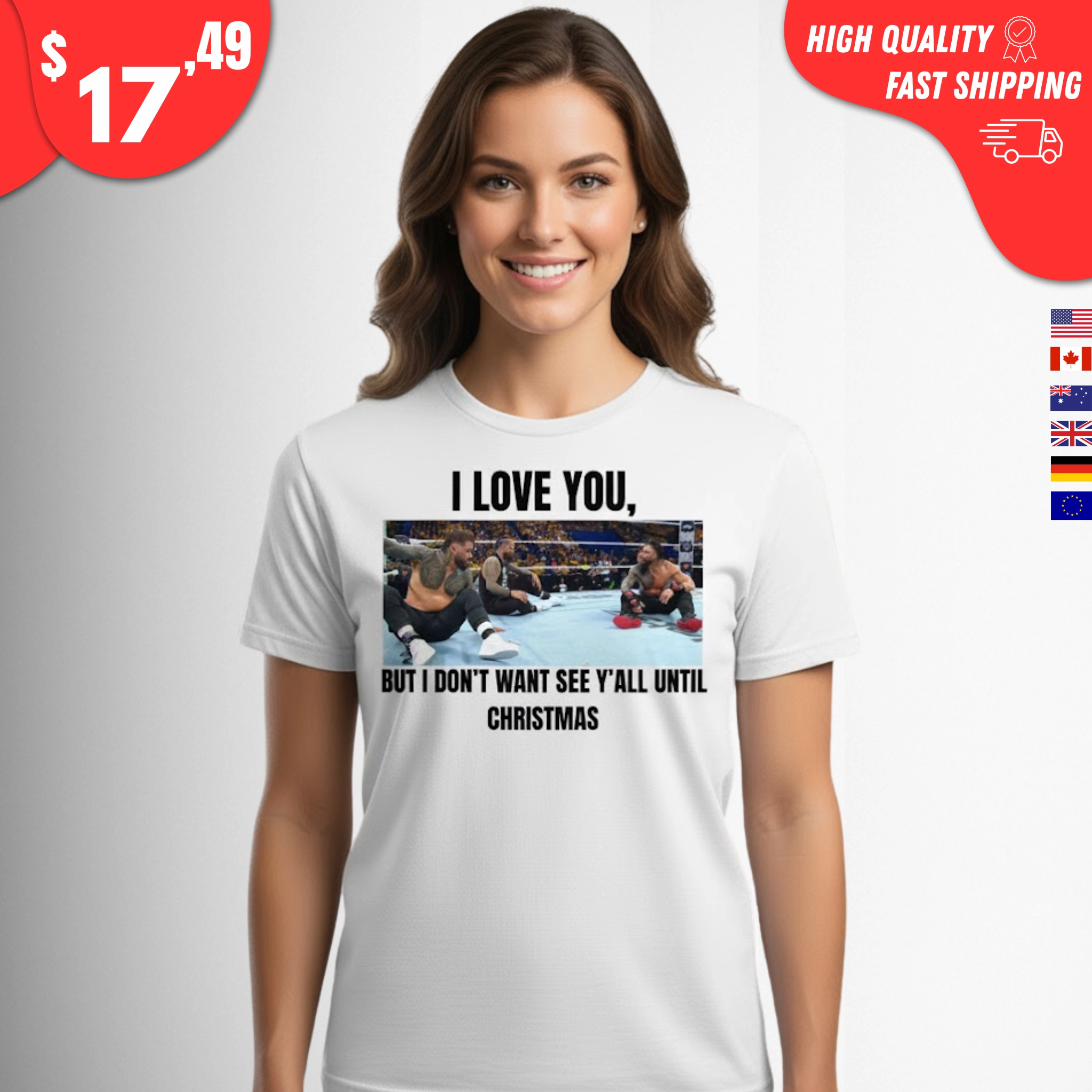 i-love-you-but-i-dont-wanna-see-yall-until-christmas-t-shirt I Love You But I Don't Wanna See Y'all Until Christmas Shirt