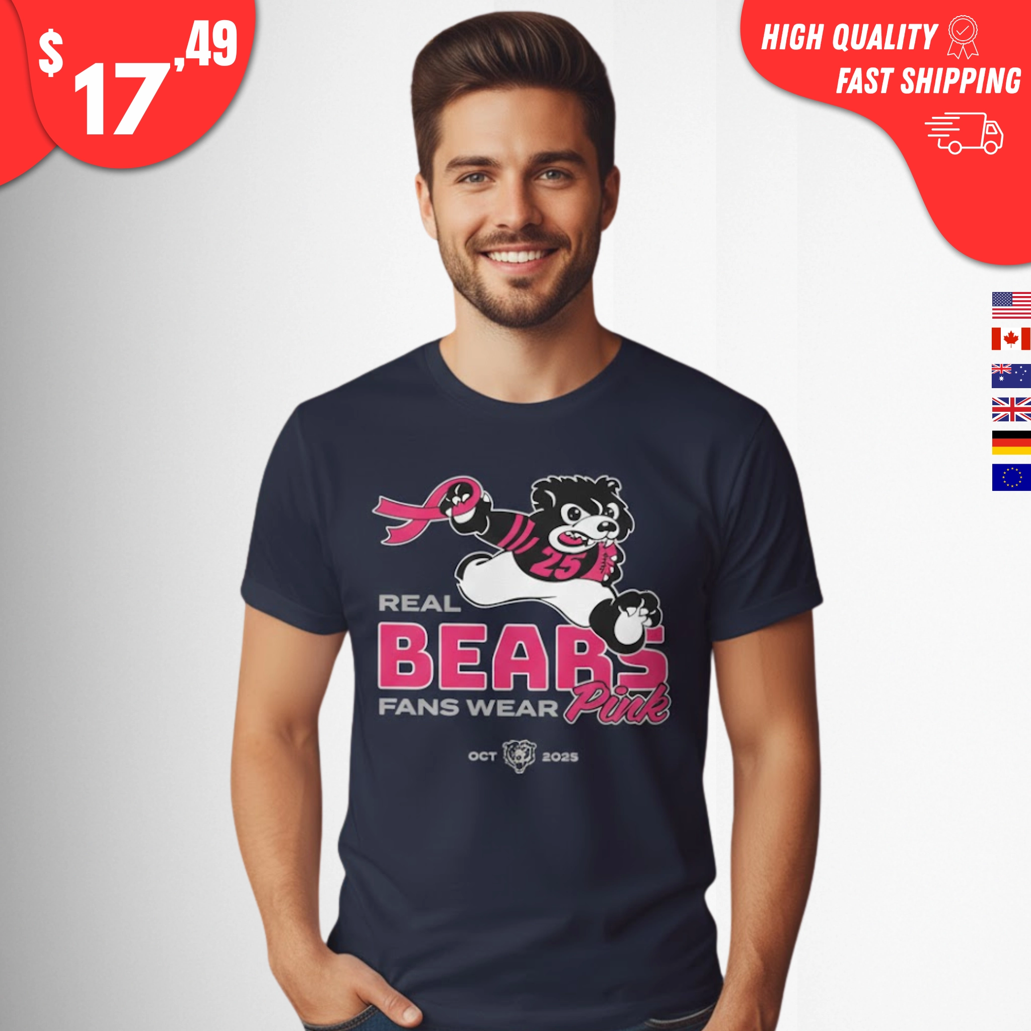 real-bears-fans-wear-pink-shirt Real Bears Fans Wear Pink Shirt