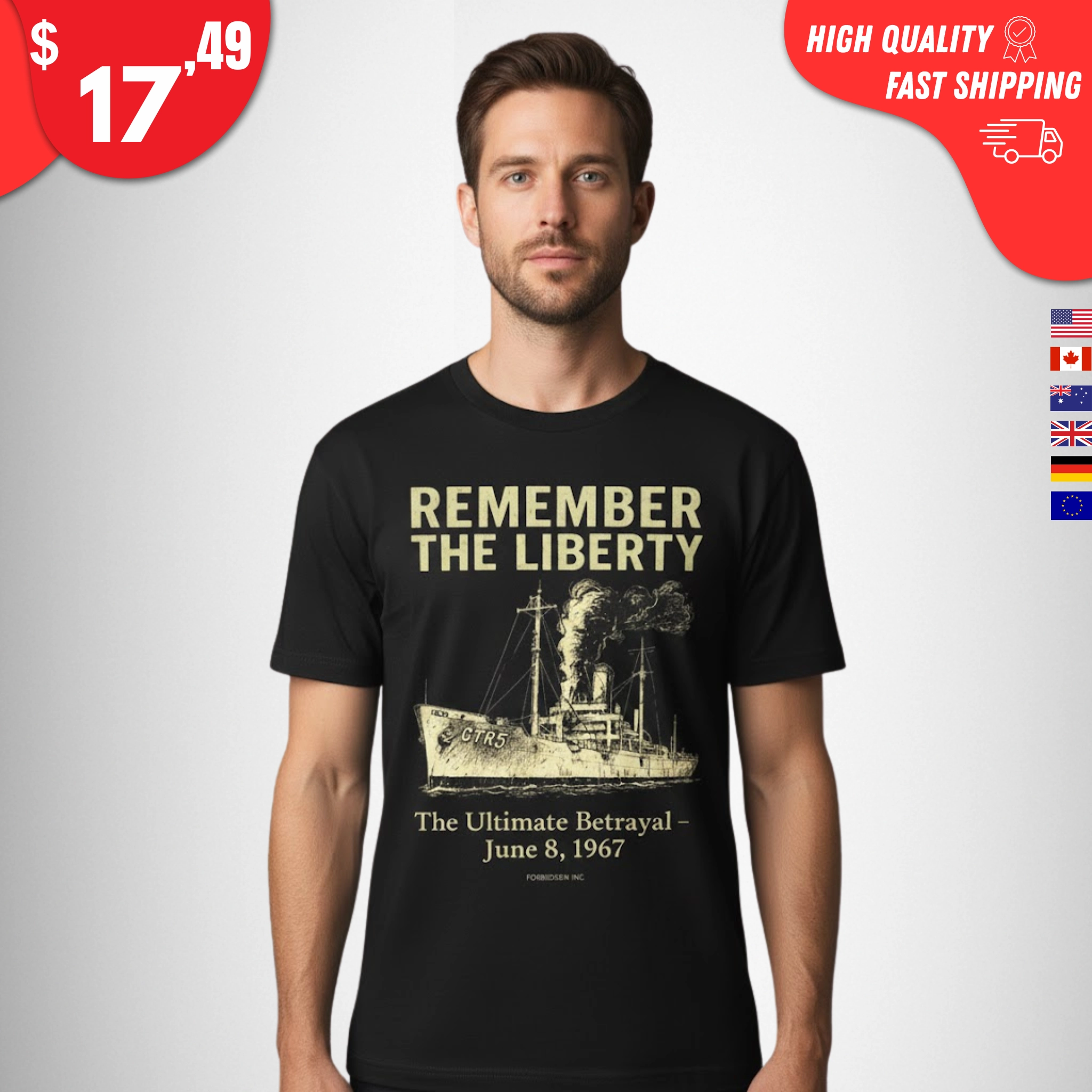 remember-the-liberty-the-ultimate-betrayal-june-8-1967-shirt Remember the Liberty The Ultimate Betrayal June 8 1967 Shirt